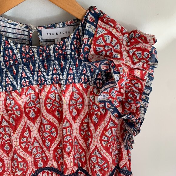 Tuckernuck Red and Blue Mini Dress - Picture 3 of 4